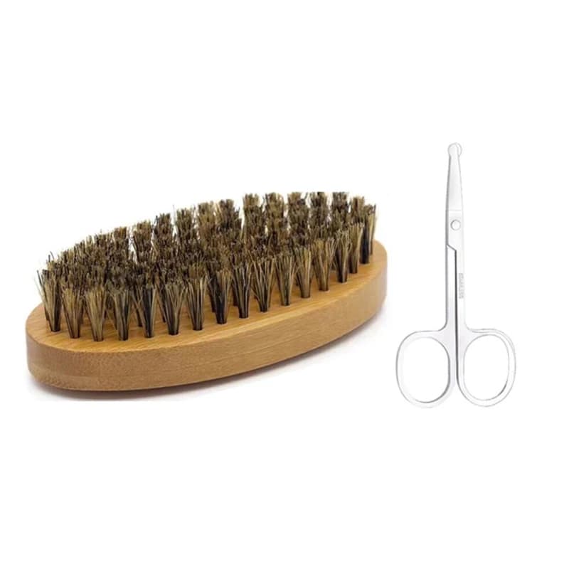 boar bristle shaving brush set for men — image 8