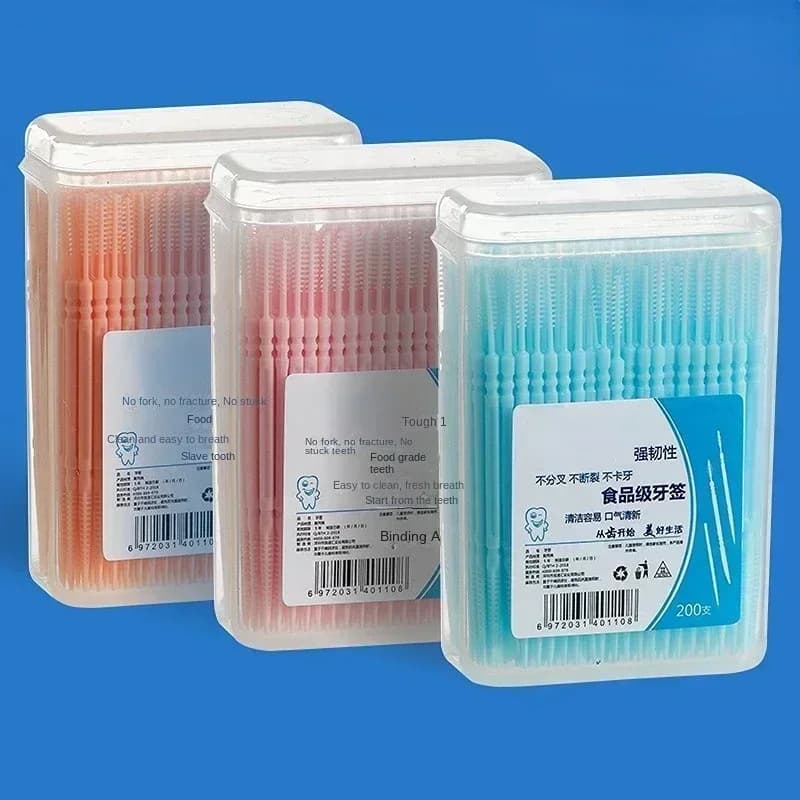 interdental silicone brushes pack of 200 — image 1