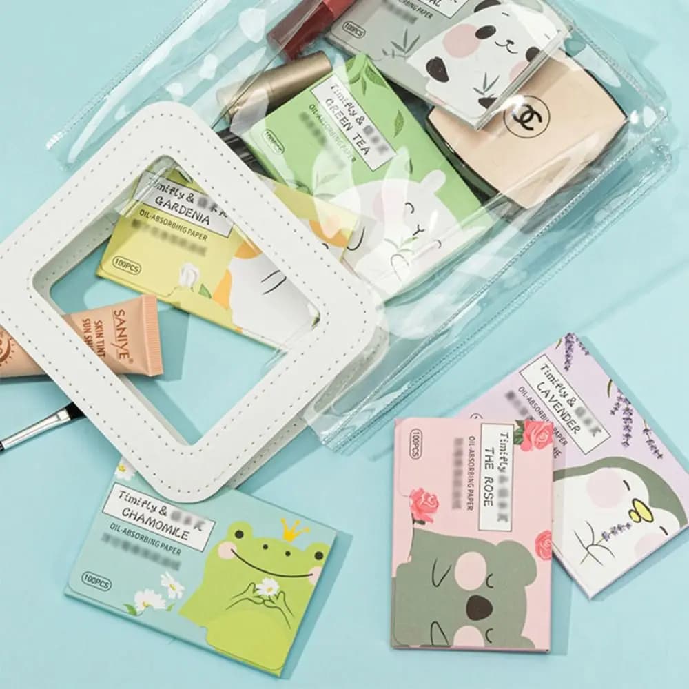 green tea facial oil absorbing paper sheets — image 4