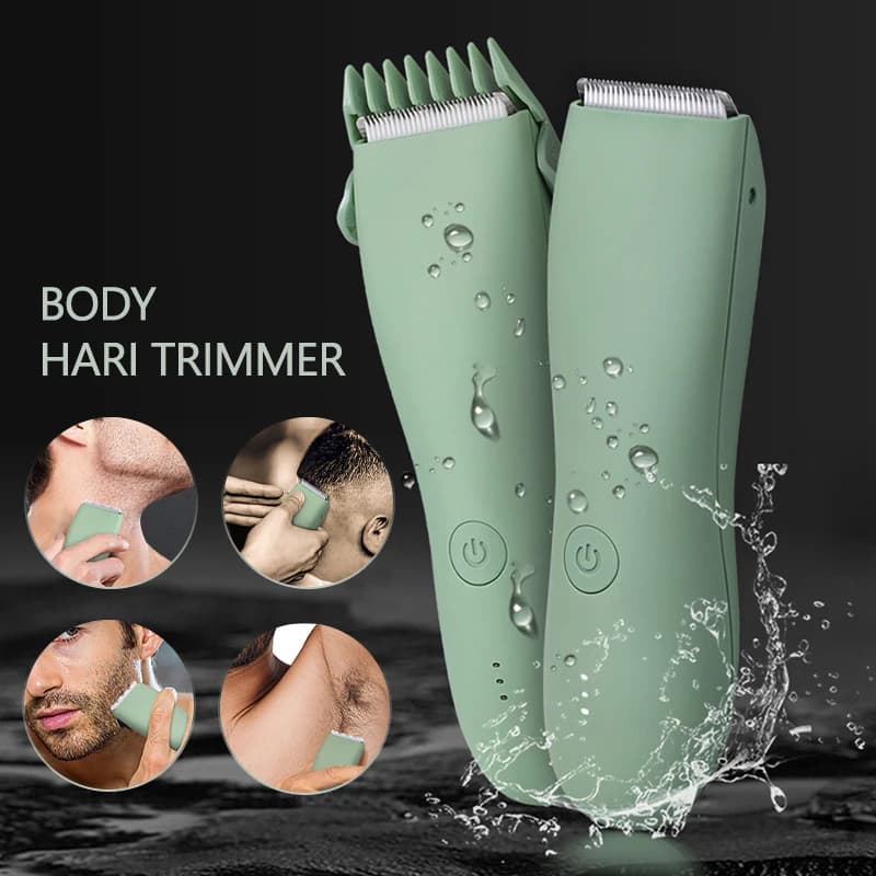 electric men's body and beard trimmer — image 1