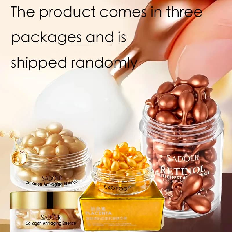 Collagen retinol firming capsule serum bottle — image 1