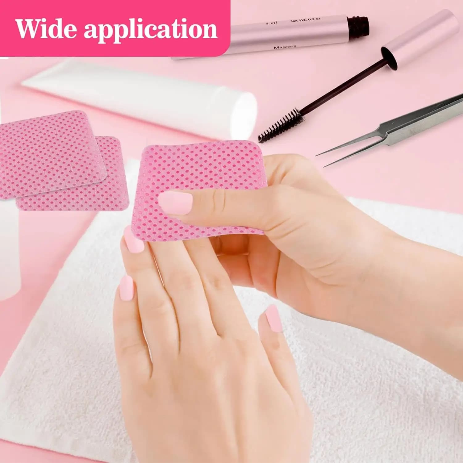 Cotton gel nail polish remover wipes pack — image 6