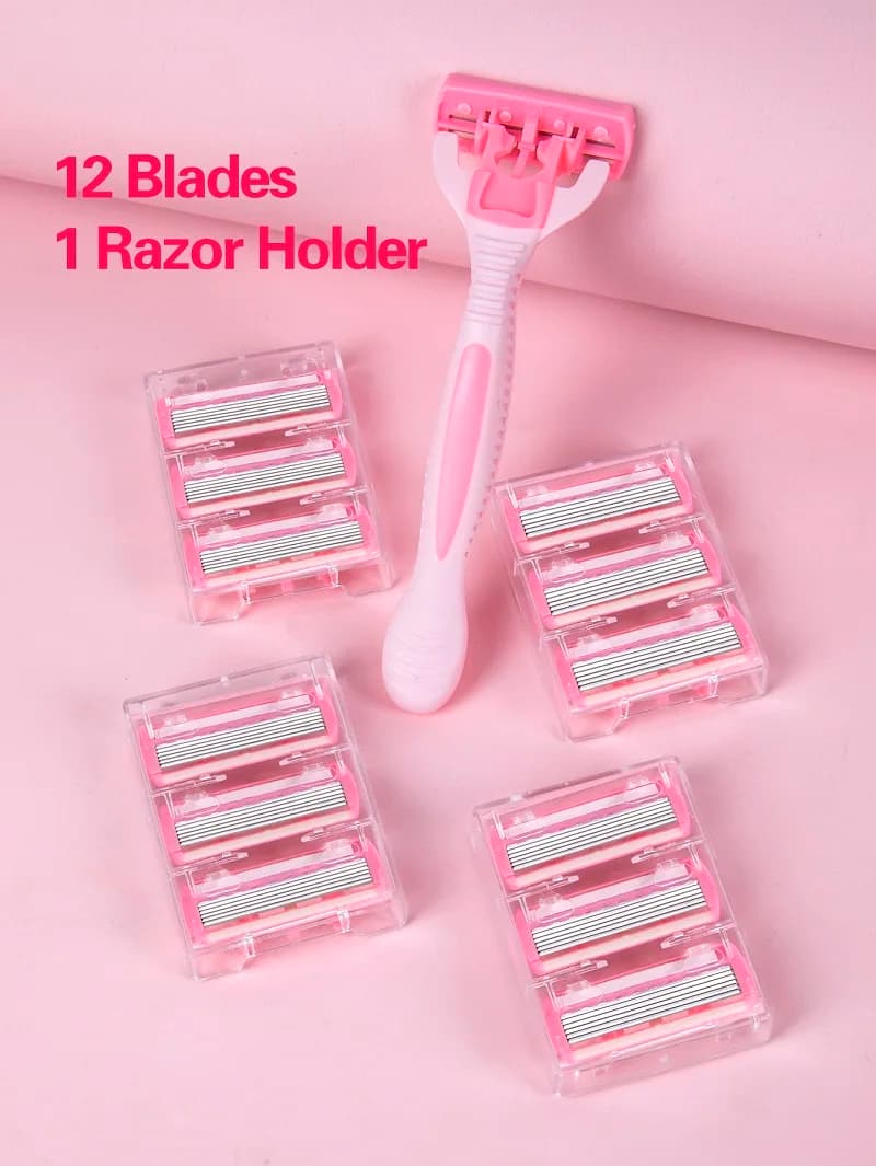 manual safety razor with stainless steel handle and replaceable blade head — image 7