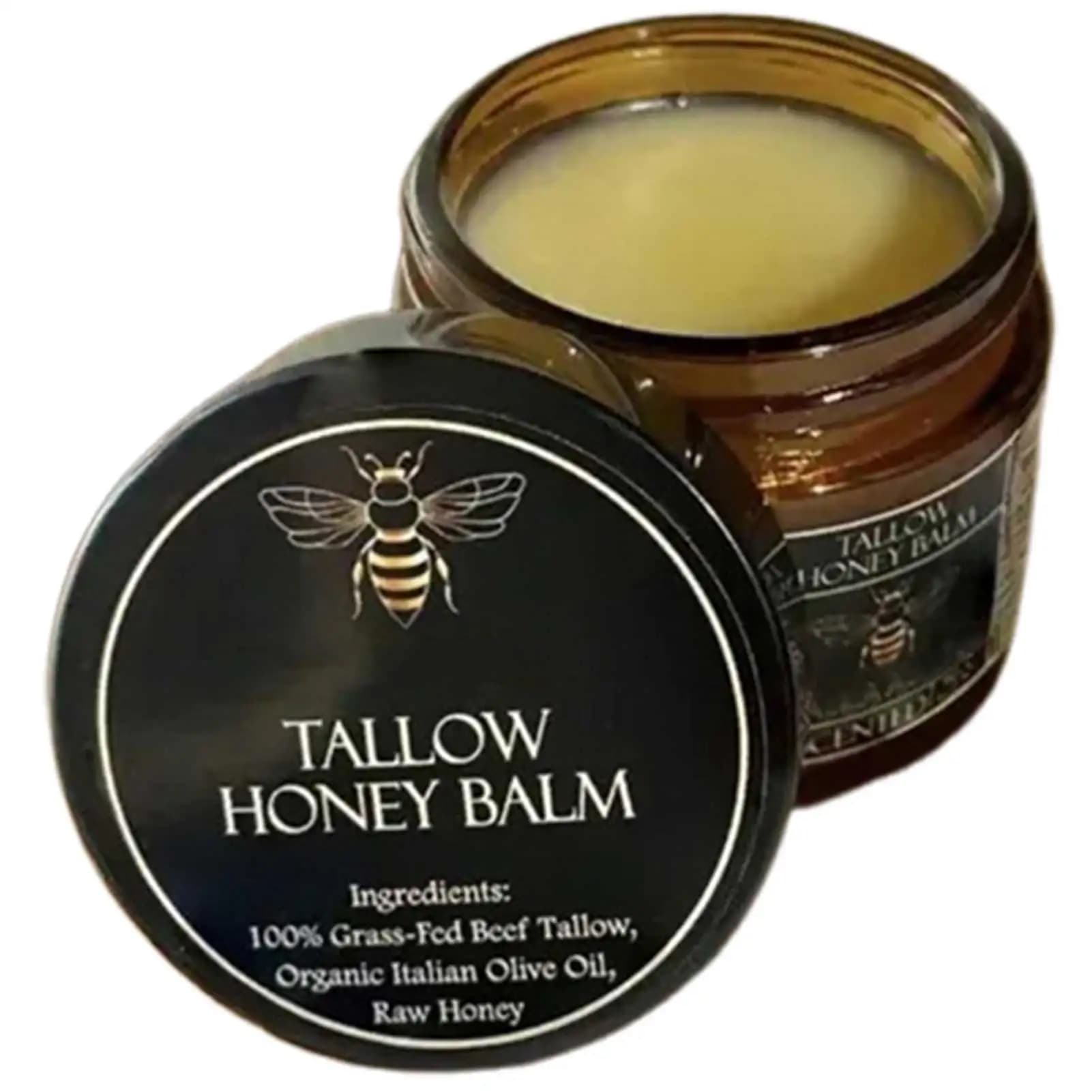 organic beef tallow balm with raw honey — image 8