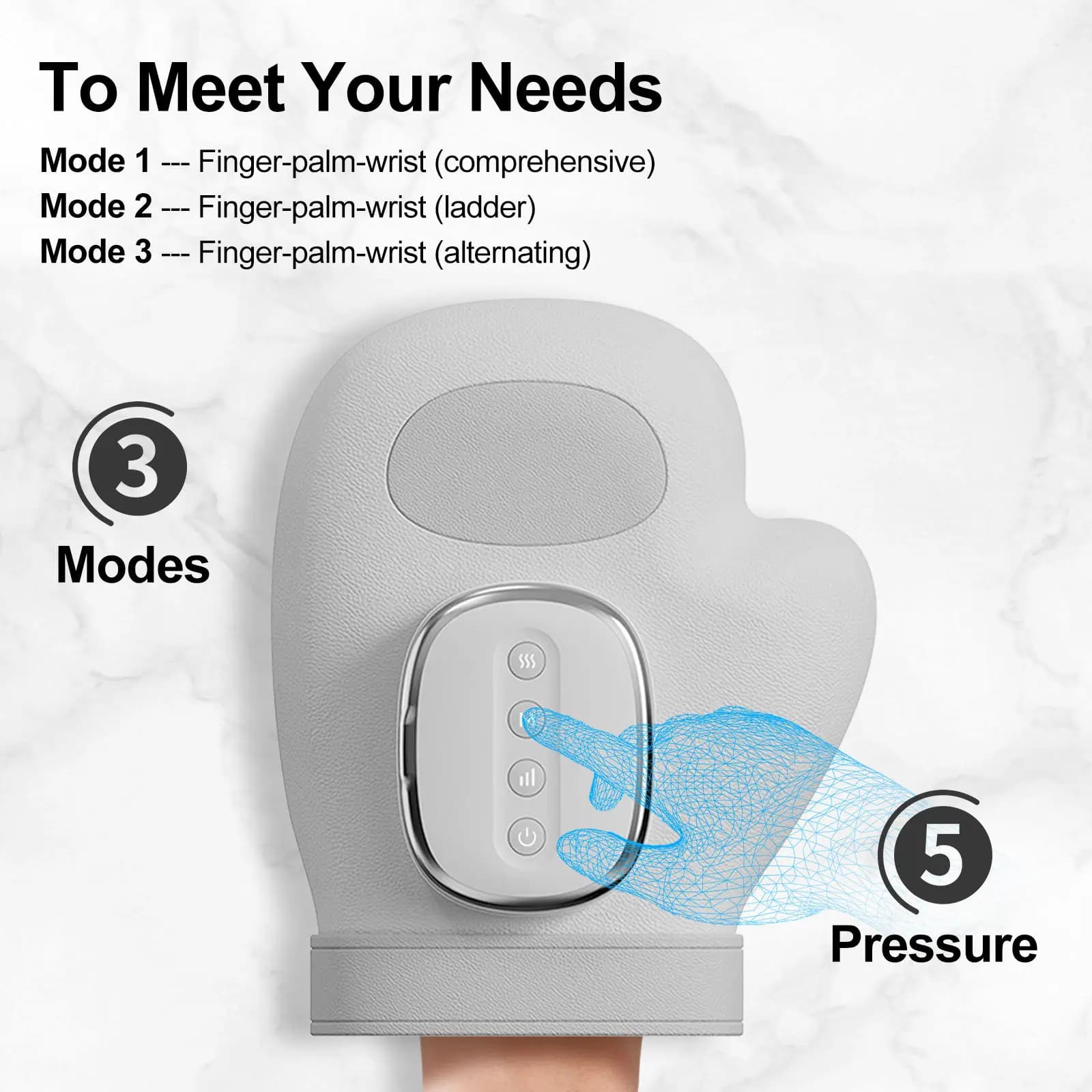 hand massager with airbag compression — image 3