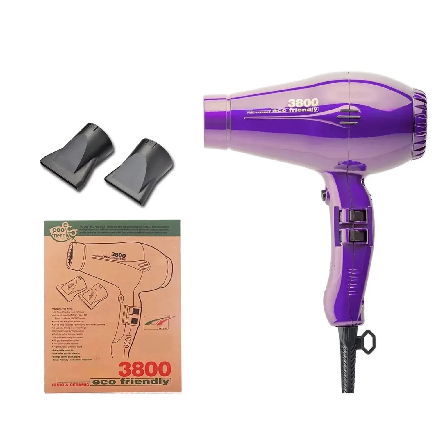 2100W hair dryer with negative ion technology — image 6