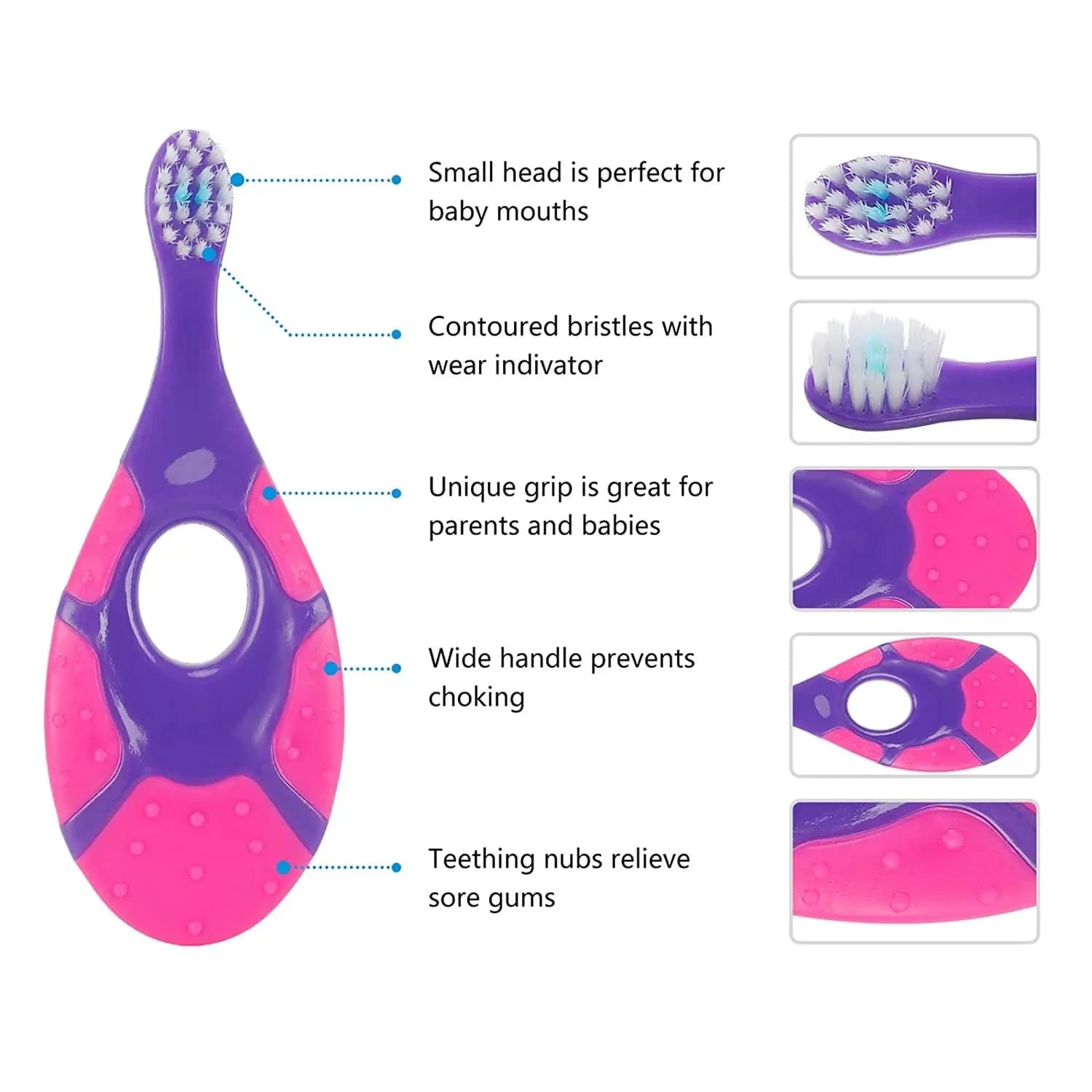 soft-bristle BPA-free toothbrush for toddlers — image 3