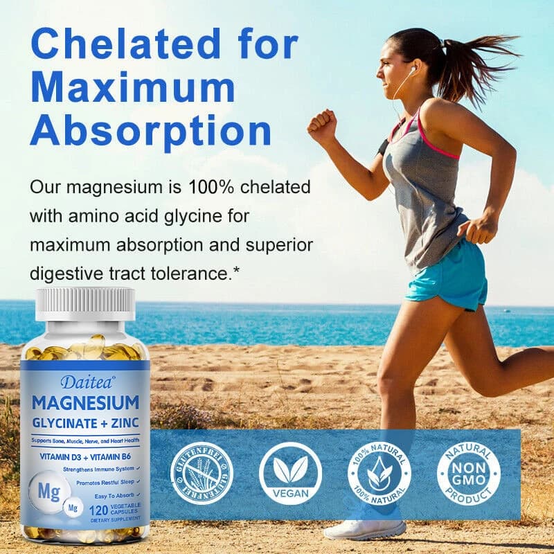 magnesium glycinate and zinc capsules bottle — image 5