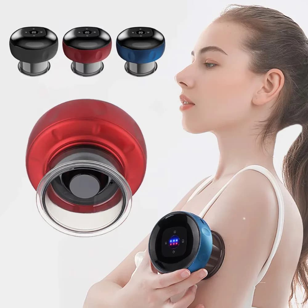 Heated Electric Cupping Massager with Adjustable Suction