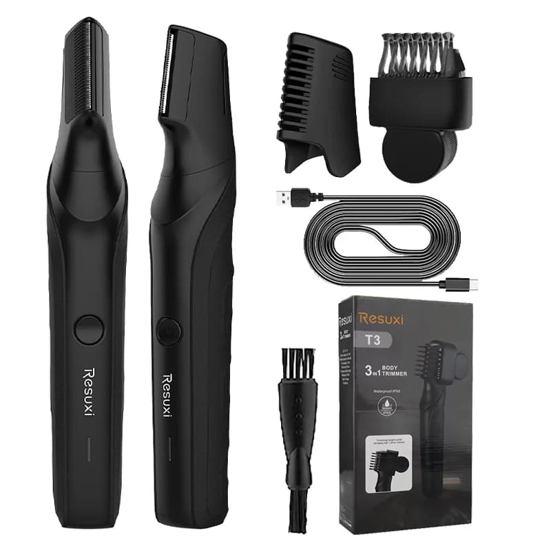 waterproof men's electric body hair trimmer — image 1
