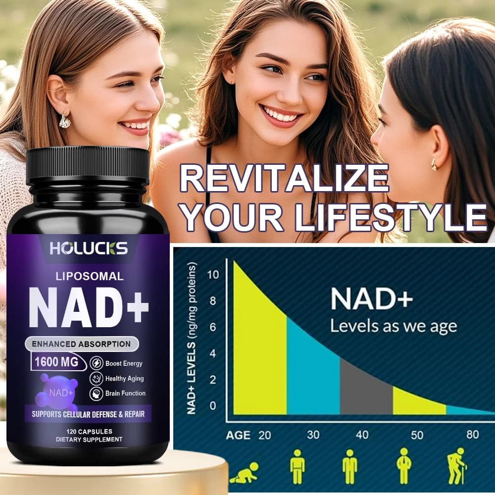 Bottle of NAD+ supplement with resveratrol — image 5