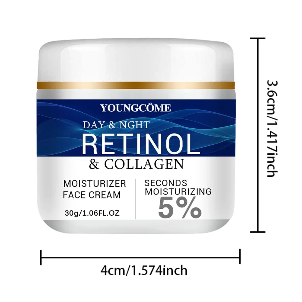 collagen retinol hyaluronic acid facial cream tube — image 1