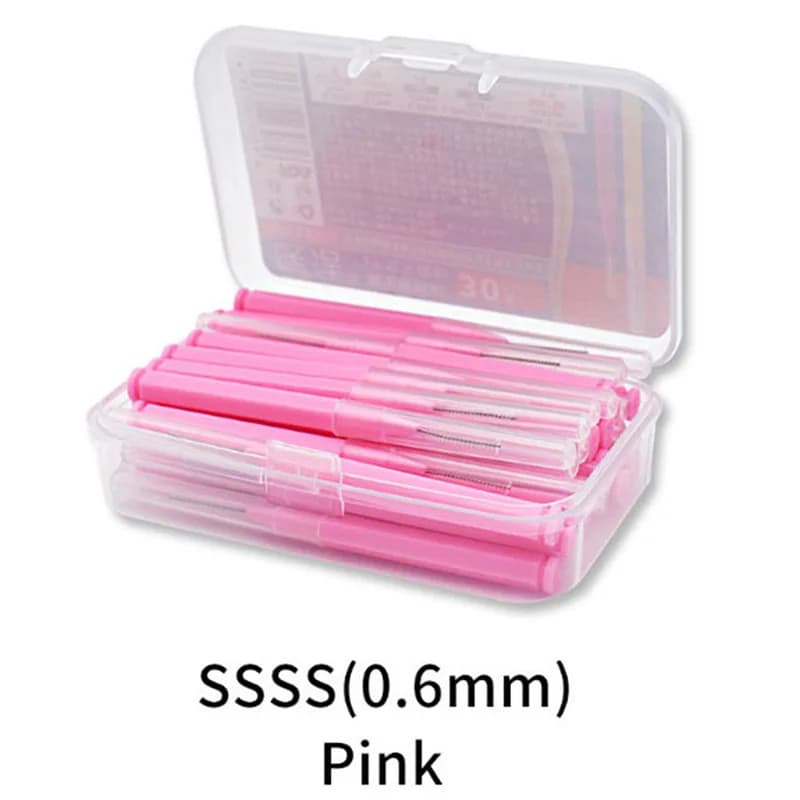 compact kit of 30 dental picks and flossing sticks — image 1