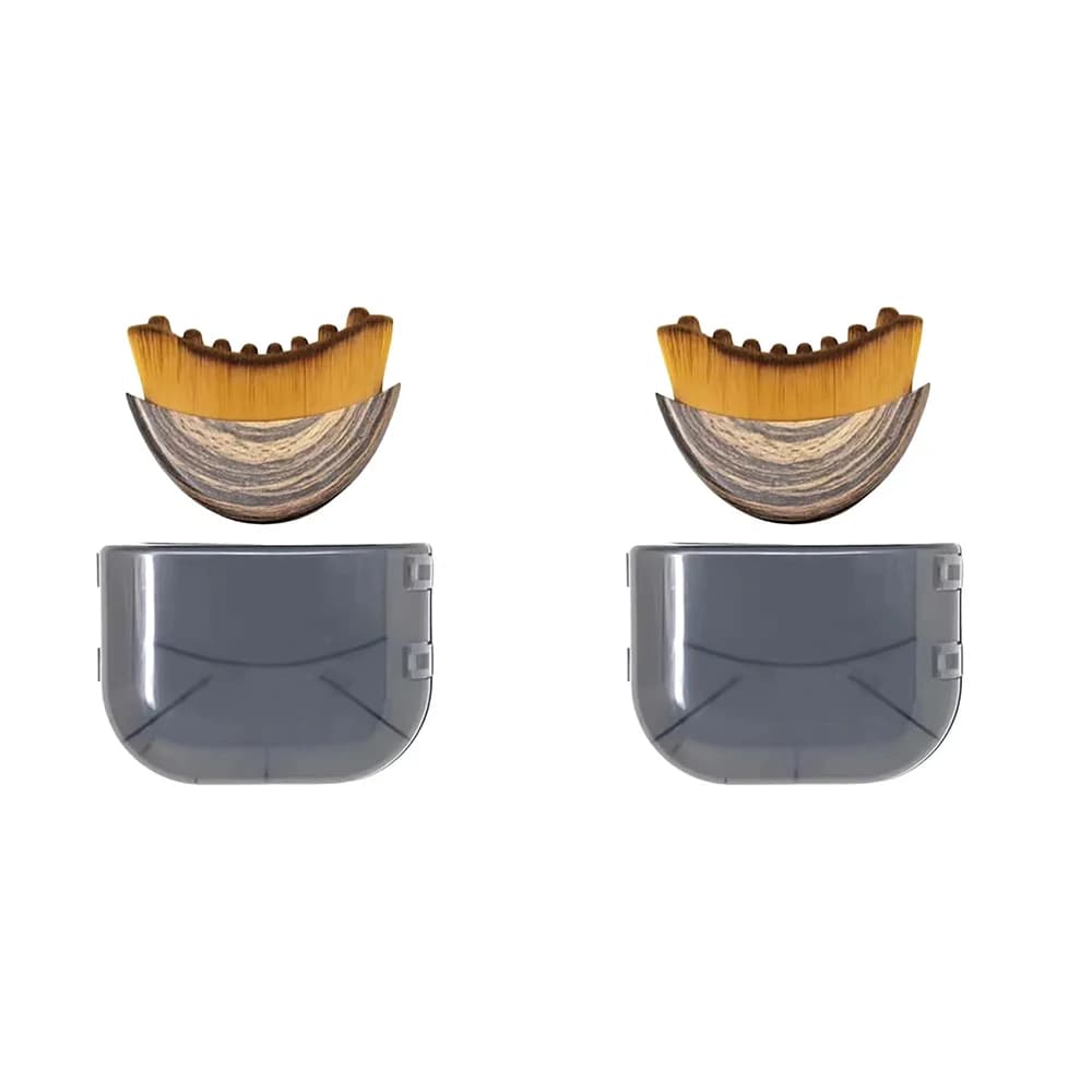 soft-bristle manual facial brush for lymphatic drainage — image 7