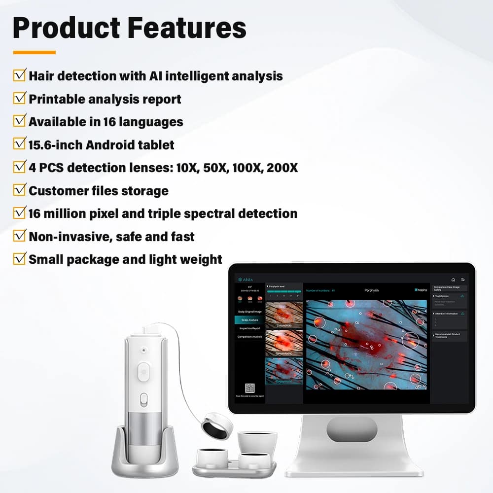 New Tech Portable Intelligent Hair Scalp Analysis Machine With — image 4