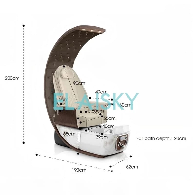 Curved electric foot massage sofa — image 6