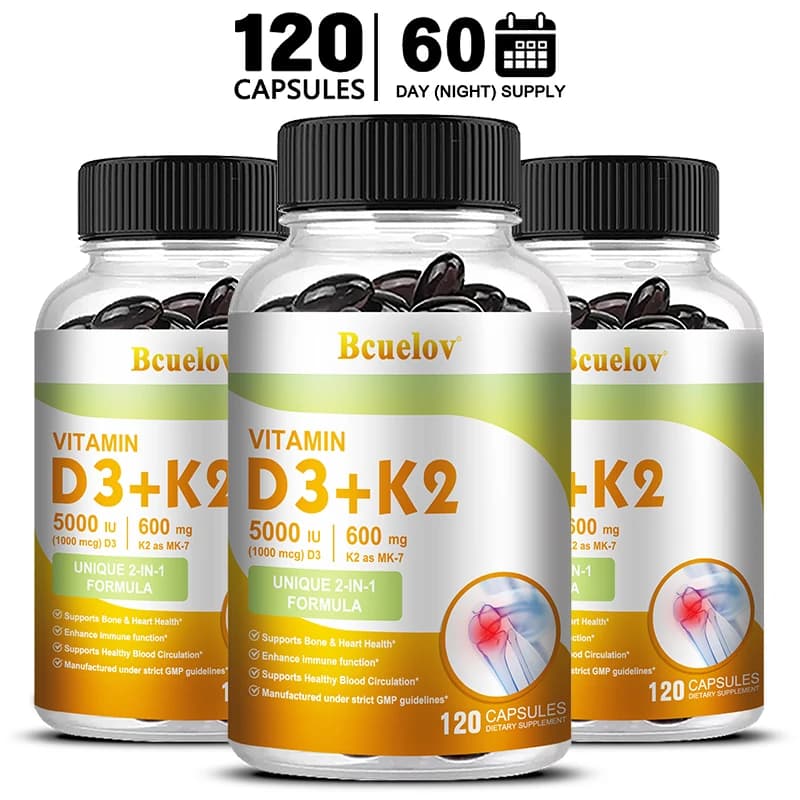 Vitamin D3 and K2 supplement bottle — image 7