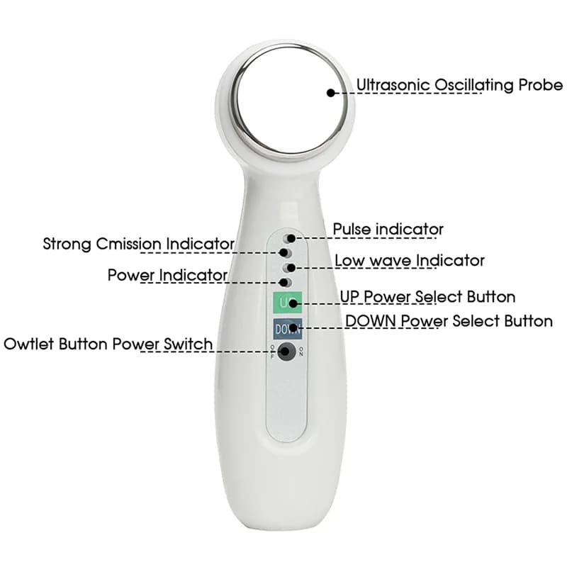 handheld 1 MHz ultrasonic cavitation facial and body slimming device — image 3