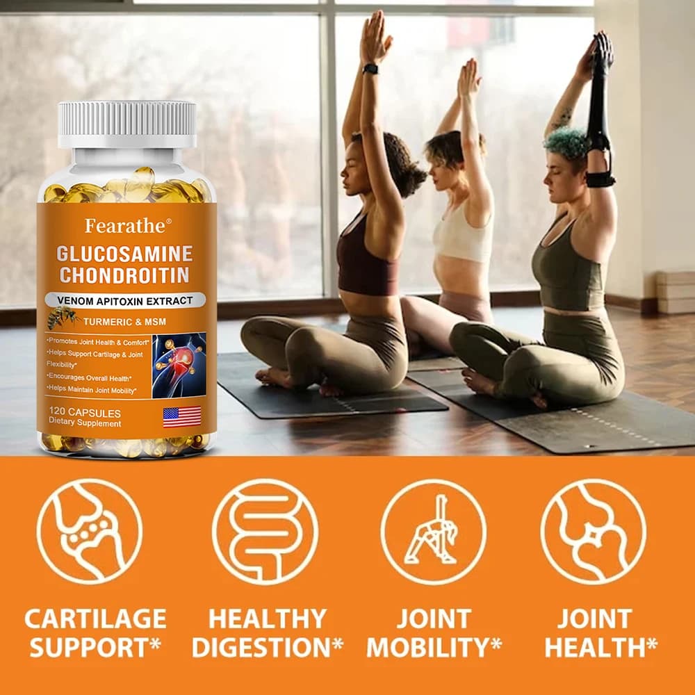 bottles of glucosamine chondroitin MSM turmeric capsules — image 4