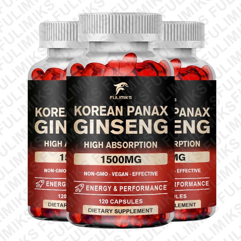 bottle of panax ginseng 15000 mg red korean ginseng supplement — image 8