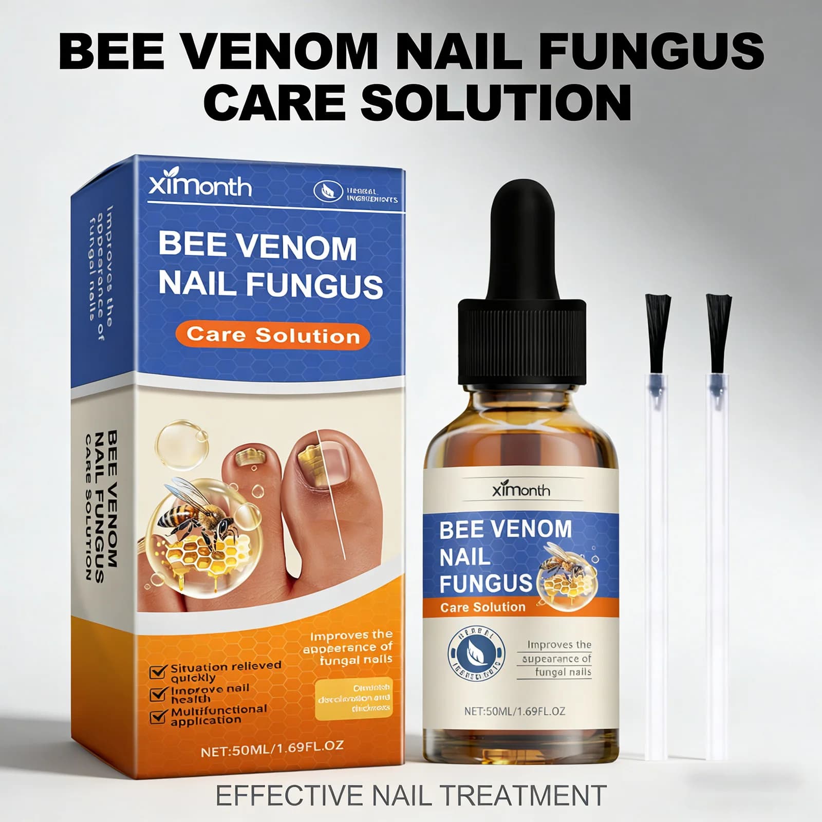 bottle of nail fungus care solution — image 3
