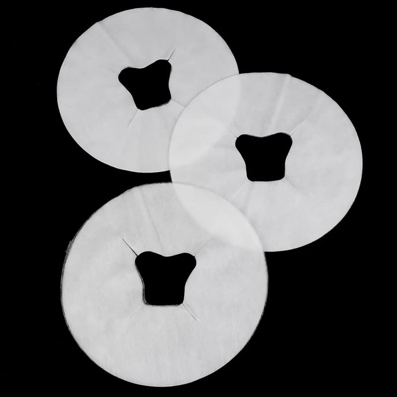 Disposable massage table sheet set with headrest cushion — image 4