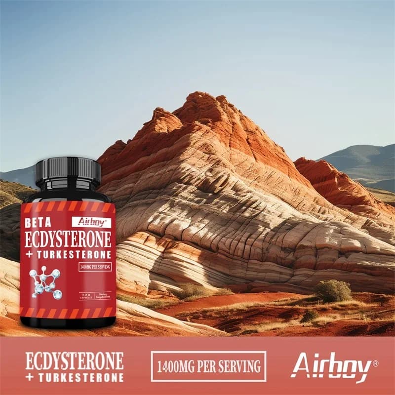 bottles of beta ecdysterone and turkesterone supplement — image 3