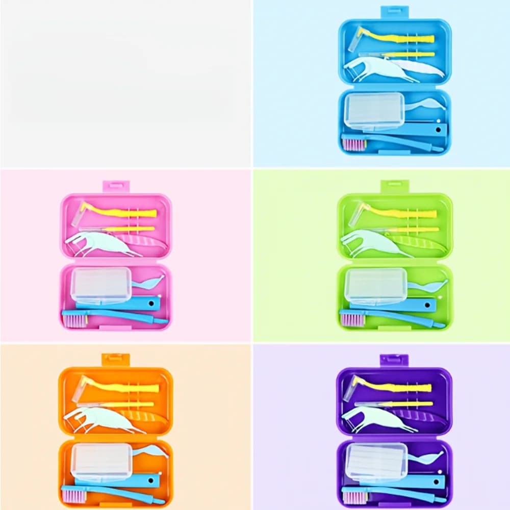 foldable orthodontic dental cleaning travel kit — image 5