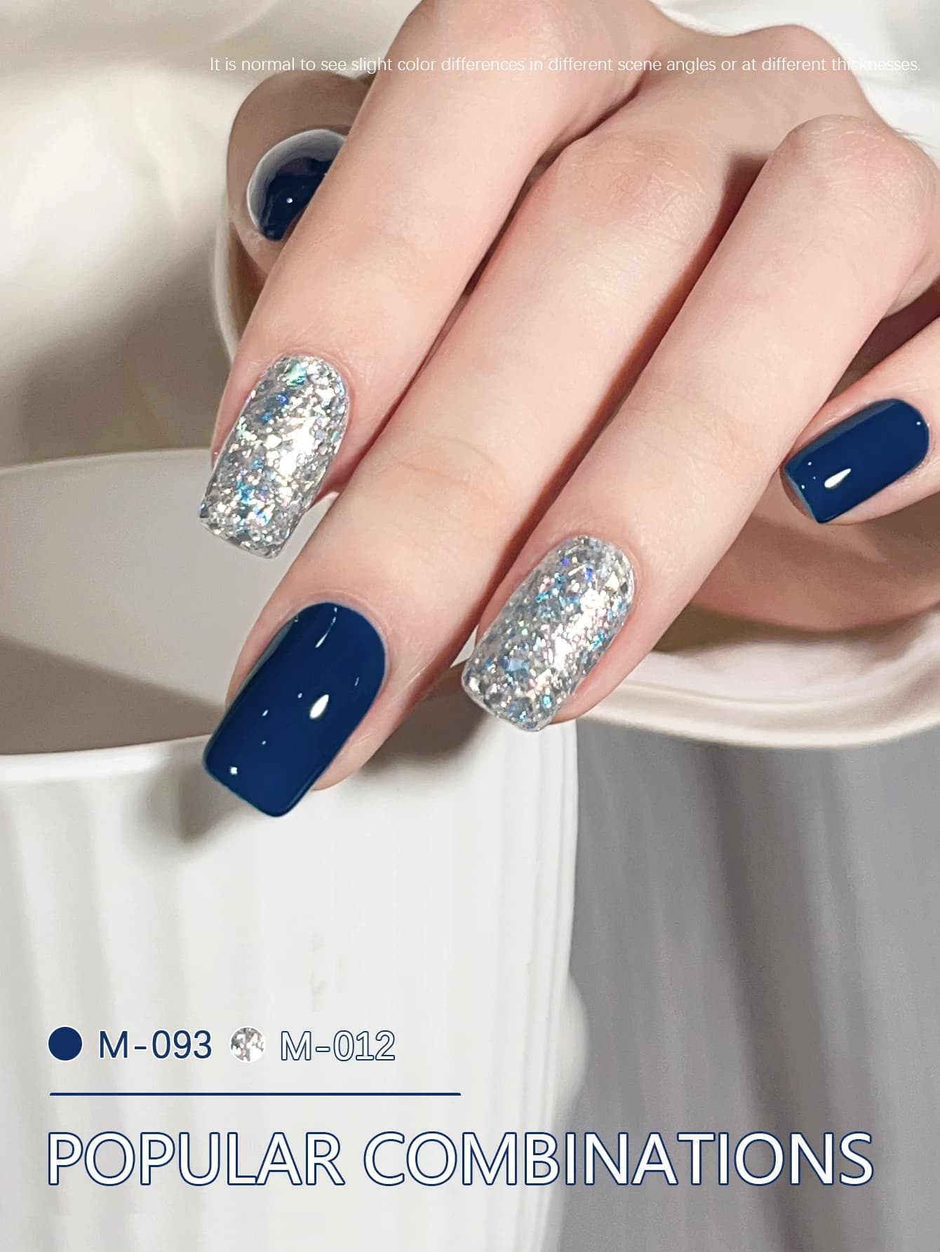 blue gel nail polish bottle — image 3