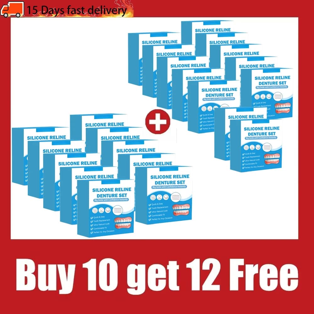 silicone denture liner kit for upper and lower dentures — image 6