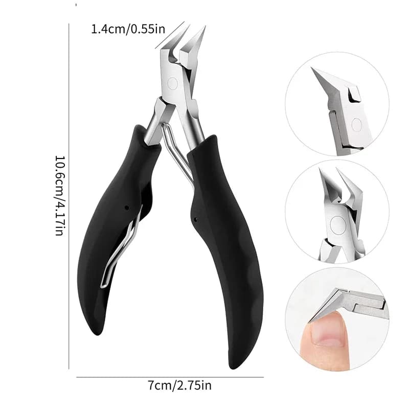 Sharp stainless steel ingrown toenail and cuticle nipper — image 5