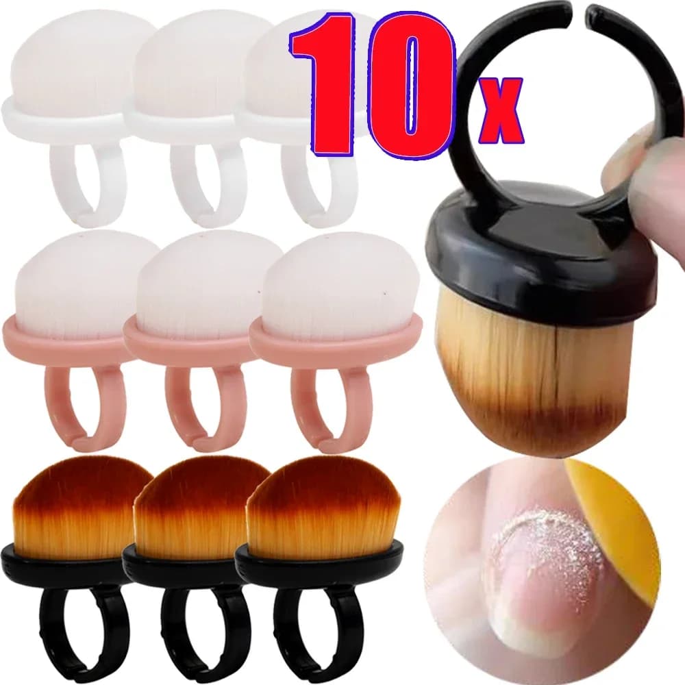 soft nail dust brush for gel polish removal — image 2