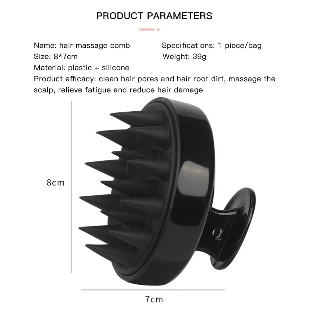 silicone scalp massage comb — image 2