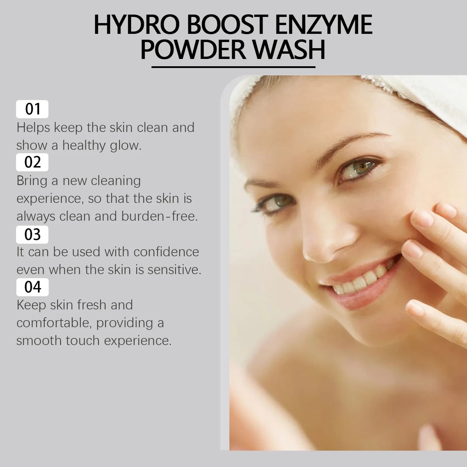 Enzyme face powder wash in a white jar — image 2