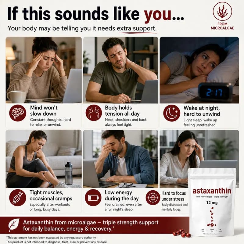 Astaxanthin softgel bottle with plant-based microalgae label — image 5
