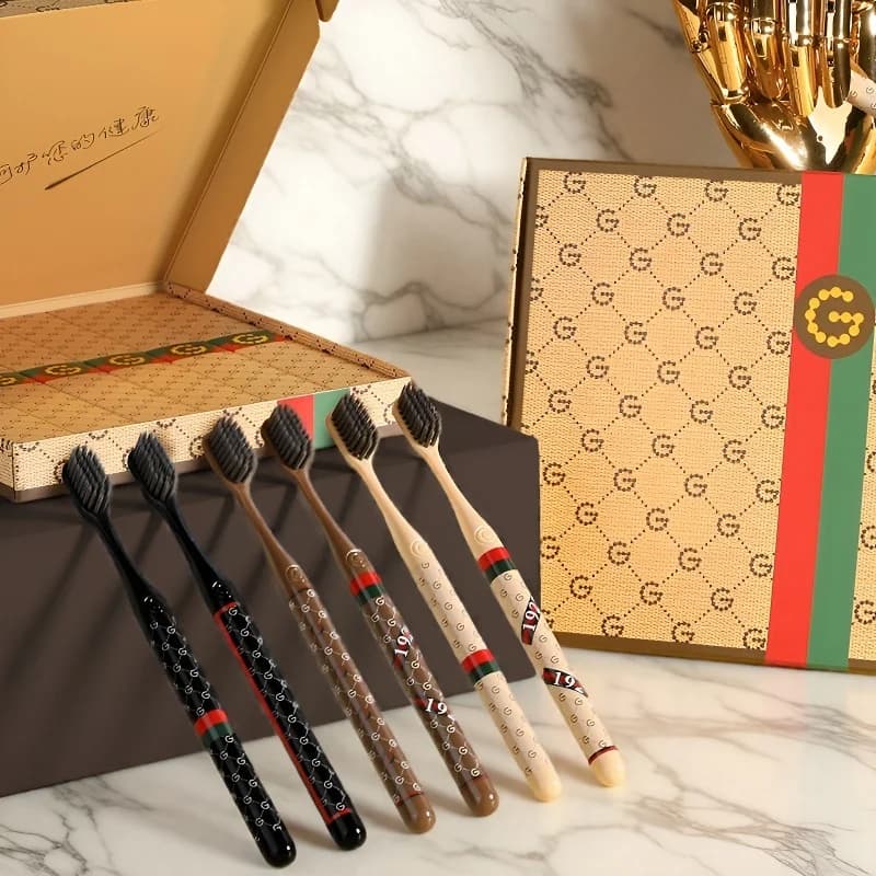 Set of six soft‑bristle luxury toothbrushes — image 4