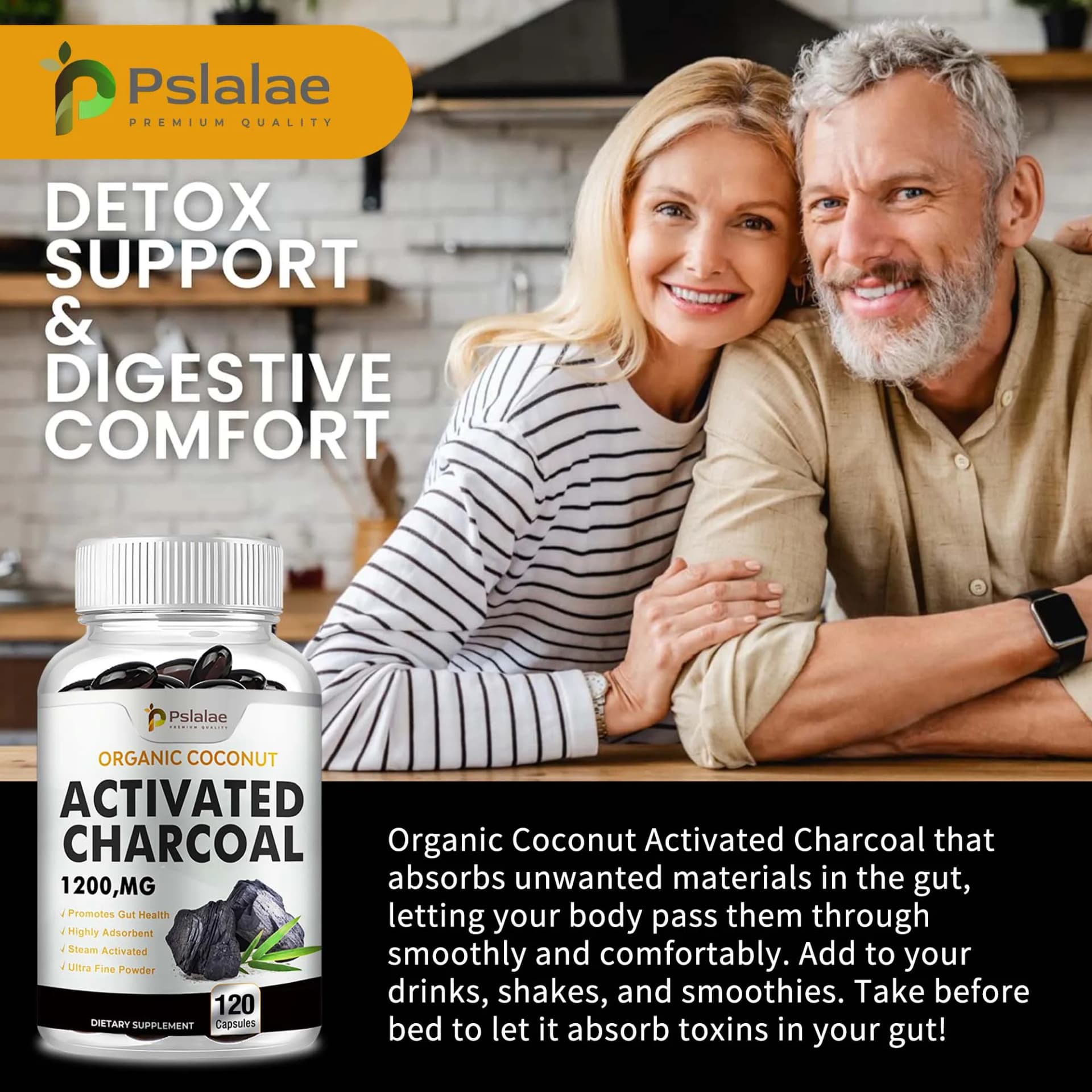 bottles of activated charcoal capsules — image 5