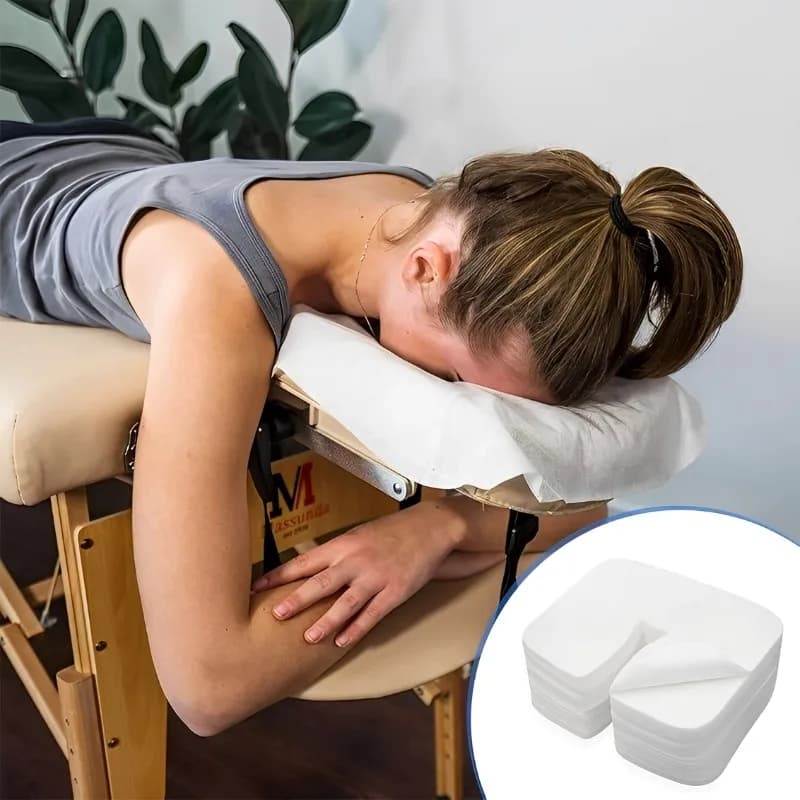 Disposable face cradle covers for massage pillow — image 3