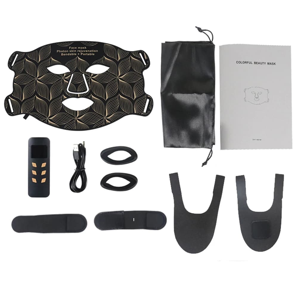 silicone LED face mask with 8 color lights — image 8