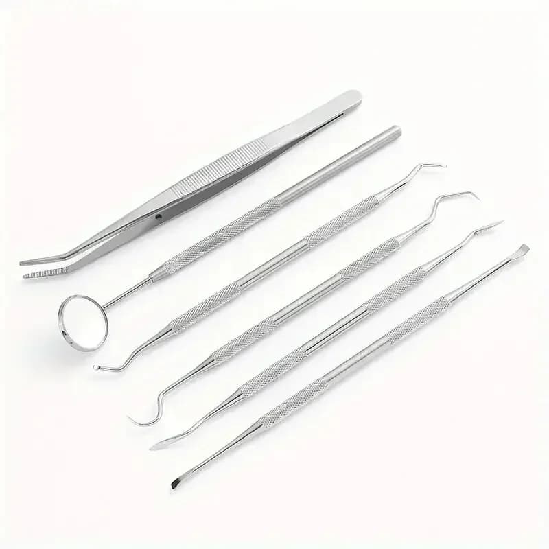 stainless steel dental oral care tool set — image 5