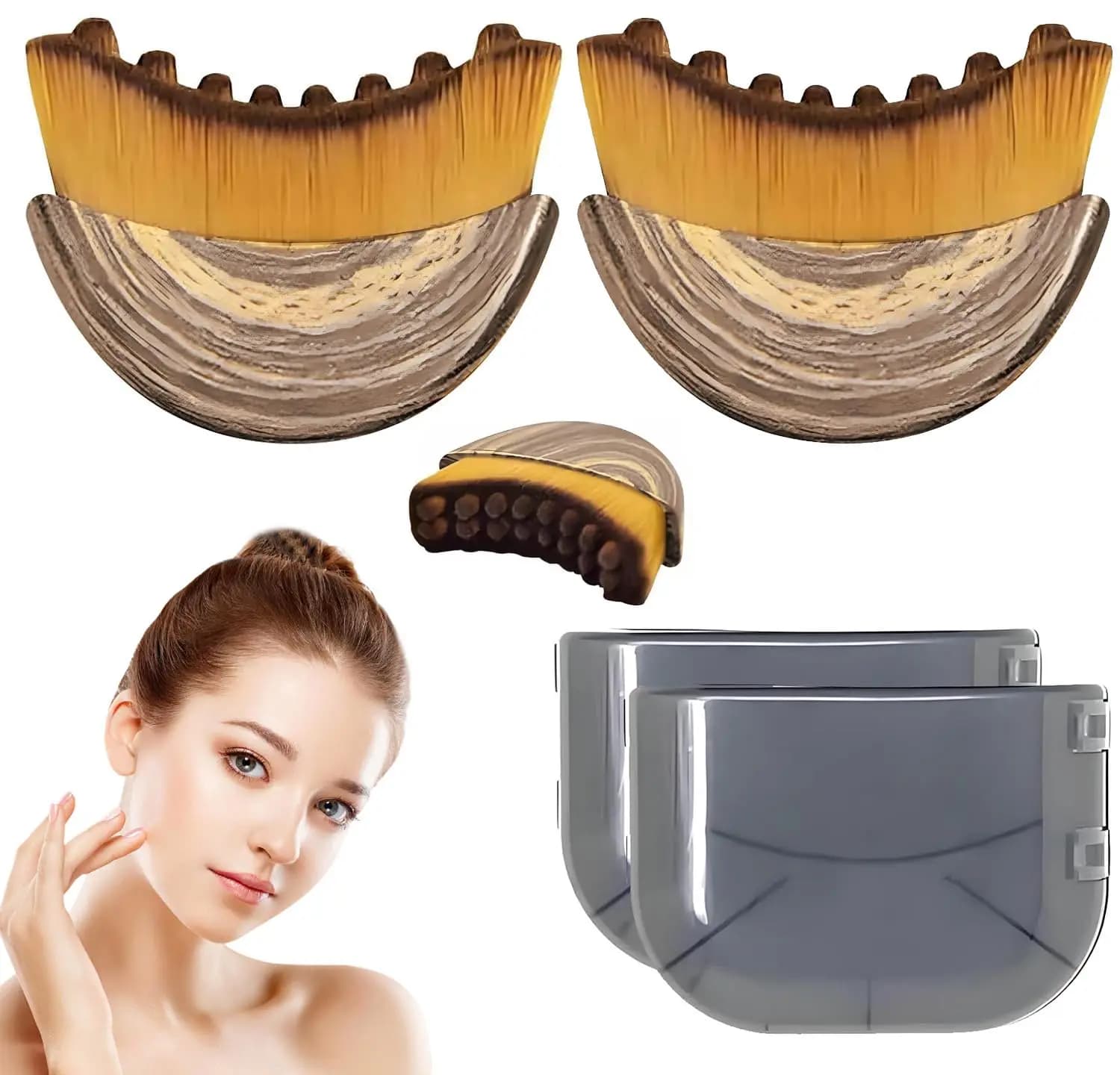soft-bristle contoured lymphatic facial brush — image 8