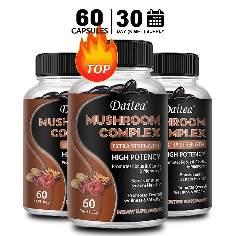 Brazil mushroom capsules with lion's mane, cordyceps and reishi — image 8