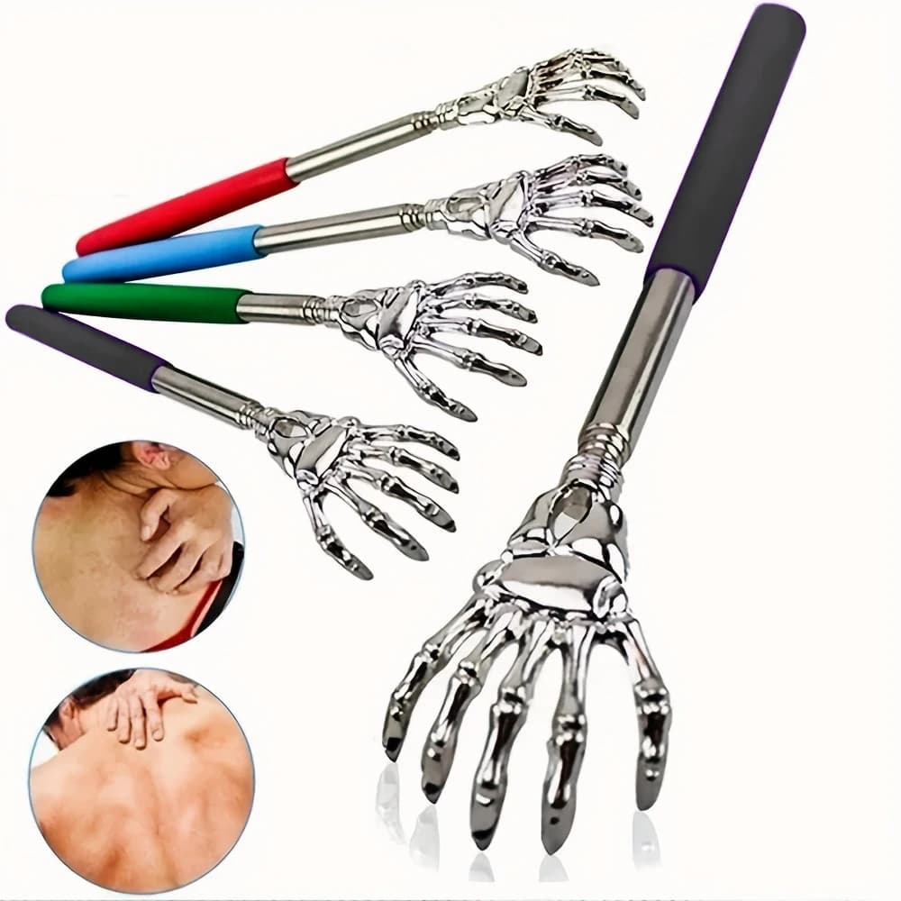 Stainless steel telescoping back scratcher — image 1