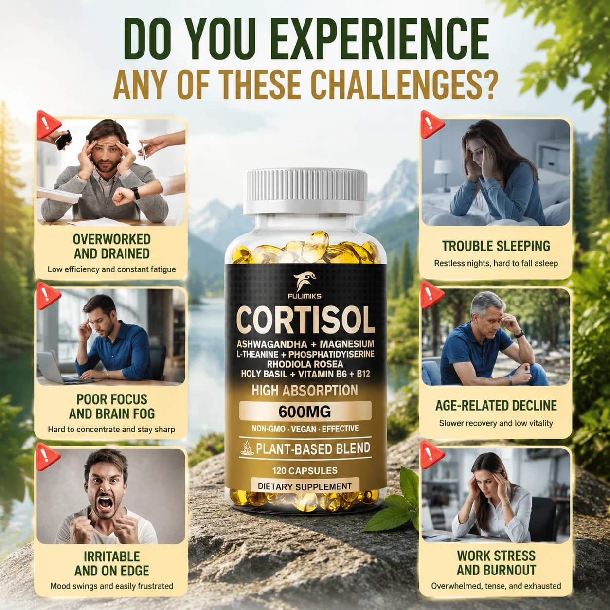 cortisol support supplement bottle — image 3