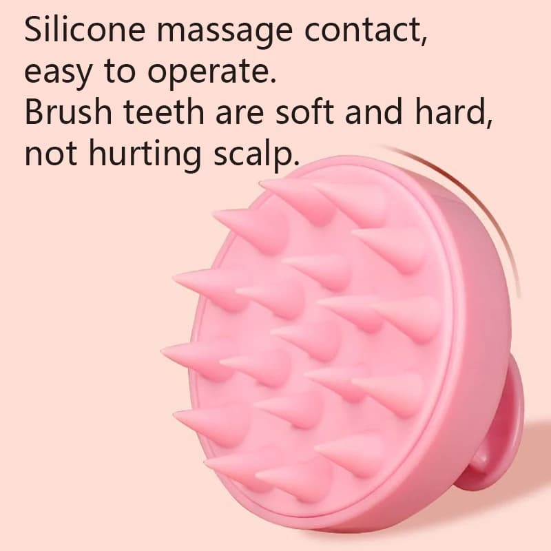 silicone scalp scrubber hair brush — image 6