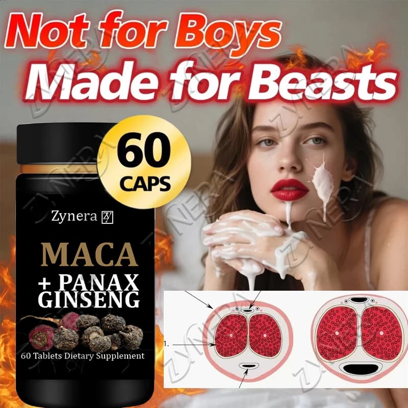organic maca root tablets bottle — image 1