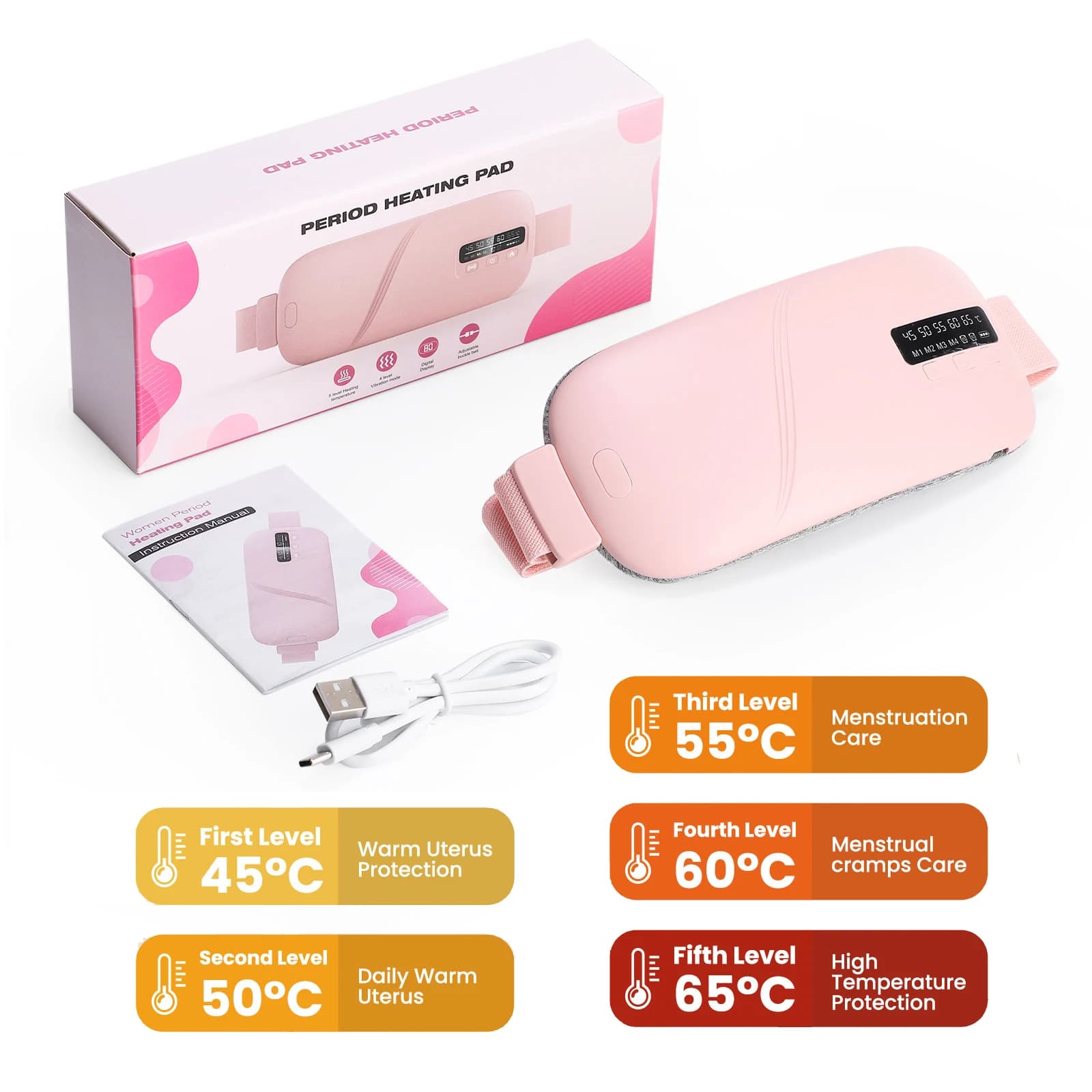 electric heating pad belt for menstrual cramps — image 7