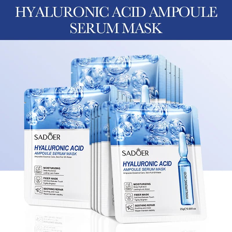 24K gold vitamin C hyaluronic acid facial mask pack — image 8