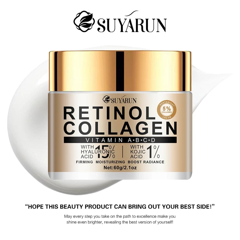 Collagen moisturizing cream with kojic and hyaluronic acids — image 1