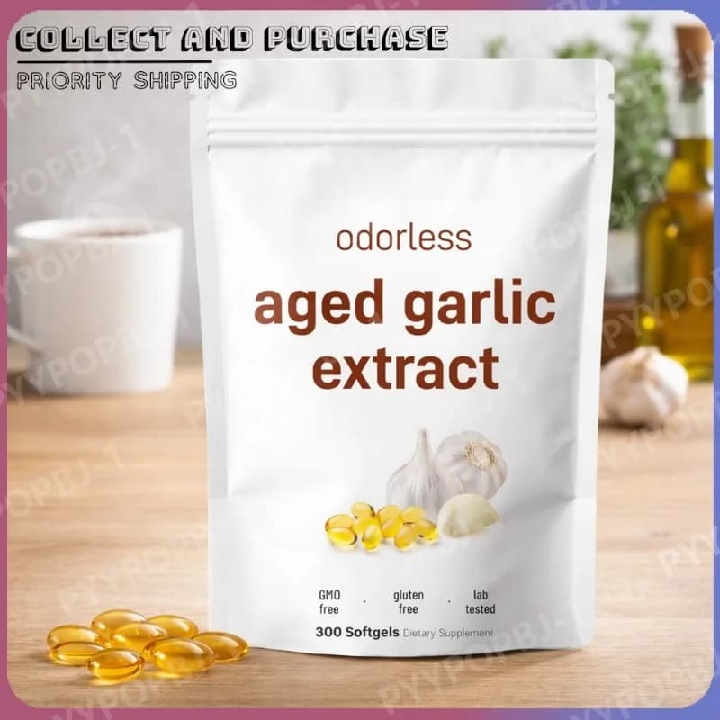 odorless garlic oil softgel bottle — image 6